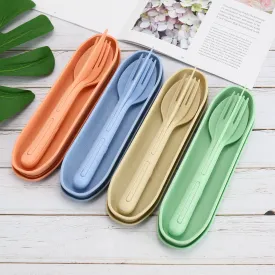 3-In-1 Portable Cutlery Sets   Case