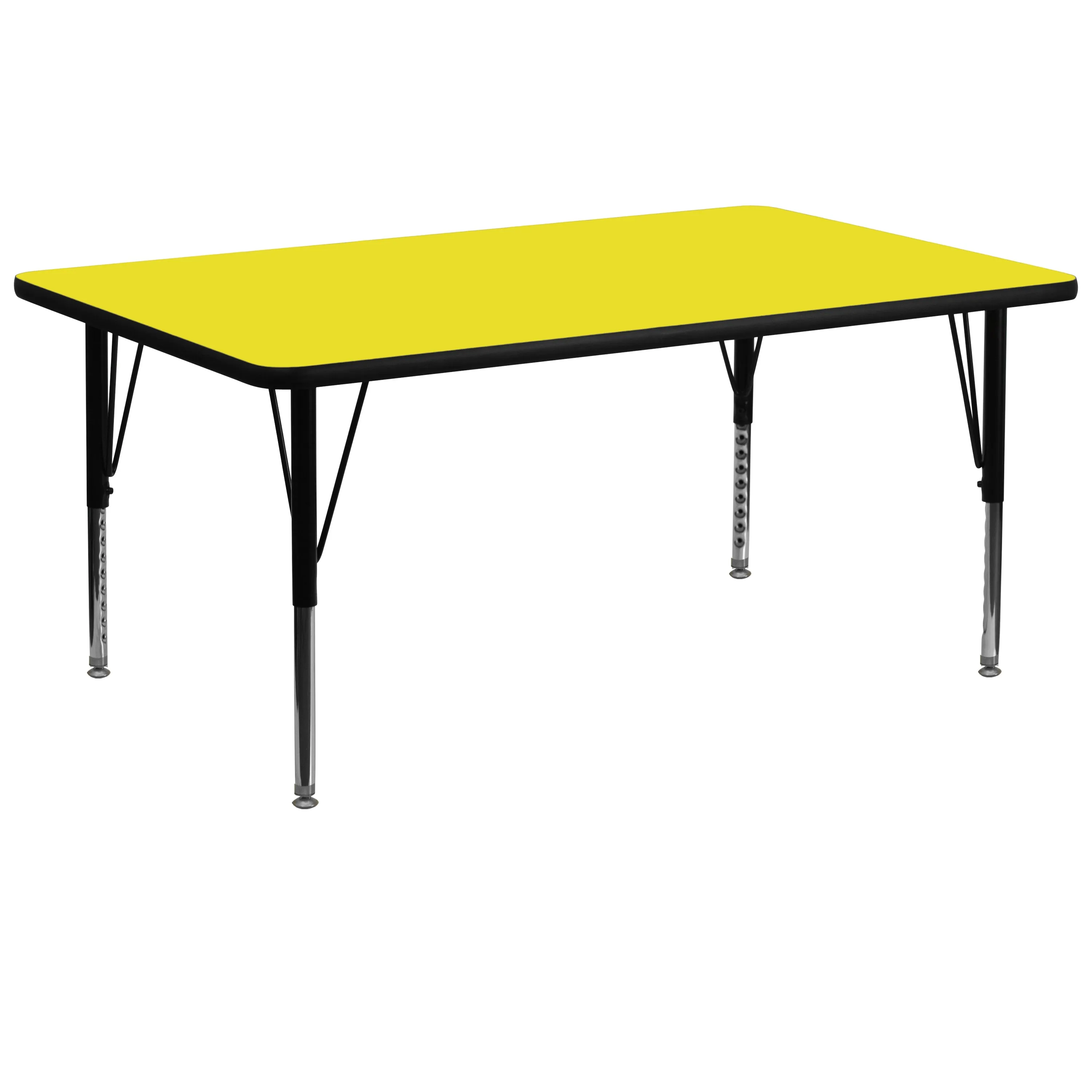 30x72 Yellow Activity Table XU-A3072-REC-YEL-H-P-GG