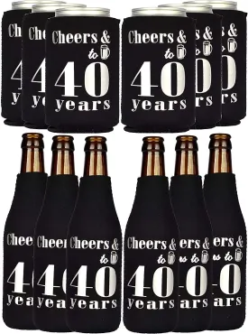 40th Birthday Gifts for Men, 40th Birthday Gifts, 40th Birthday Can Cooler, 40th Birthday