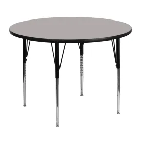 48 RND Grey Activity Table XU-A48-RND-GY-H-A-GG