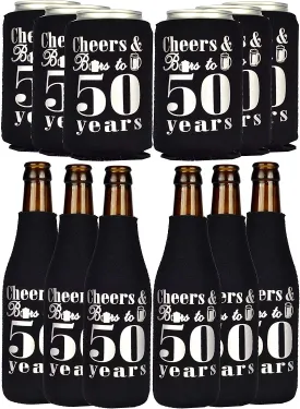 50th Birthday Gifts for Men, 50th Birthday Gifts, 50th Birthday Can Coolers, 50th Birthday