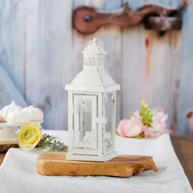 Antique White Ornate Lantern - Small