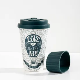 Bamboo Travel Mug 400ml - Love