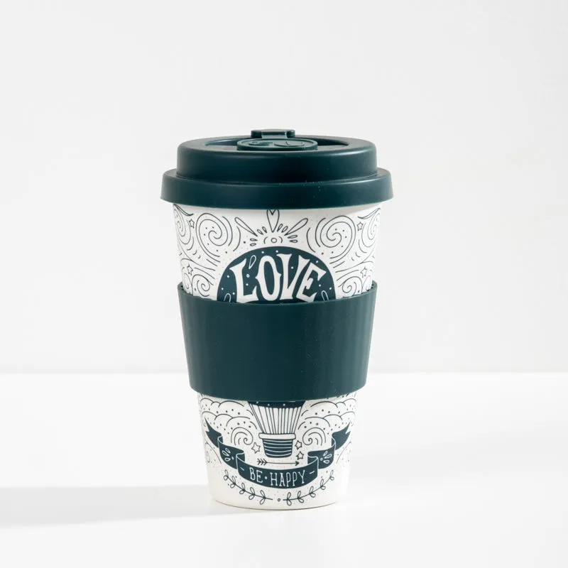 Bamboo Travel Mug 400ml - Love