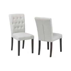 Beige Fabric Dining Chairs, Set of 2 - B57