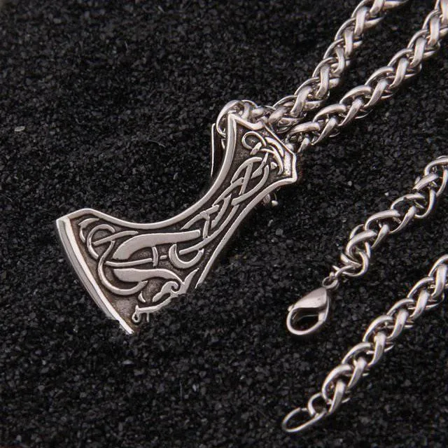 Celtic Axe Head Pendant - Sterling Silver