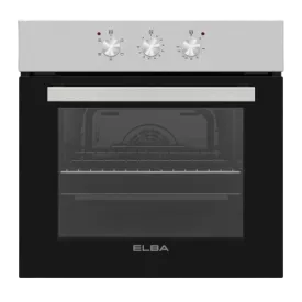 ELBA 60CM MULTIFUNCTION ELECTRIC OVEN WITH  BLACK GLASS FINISH -  04/T60-3