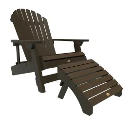 King Hamilton Folding & Reclining Adirondack Chair and Ottoman