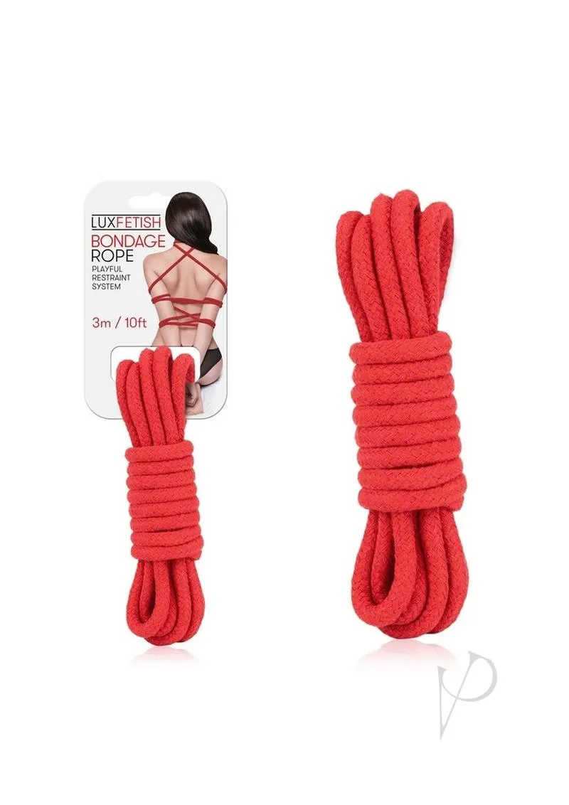 Lux F Bondage Rope 3m Red