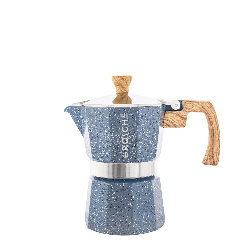 MILANO STONE Stovetop Espresso Maker, Moka Pot - 3 Cup