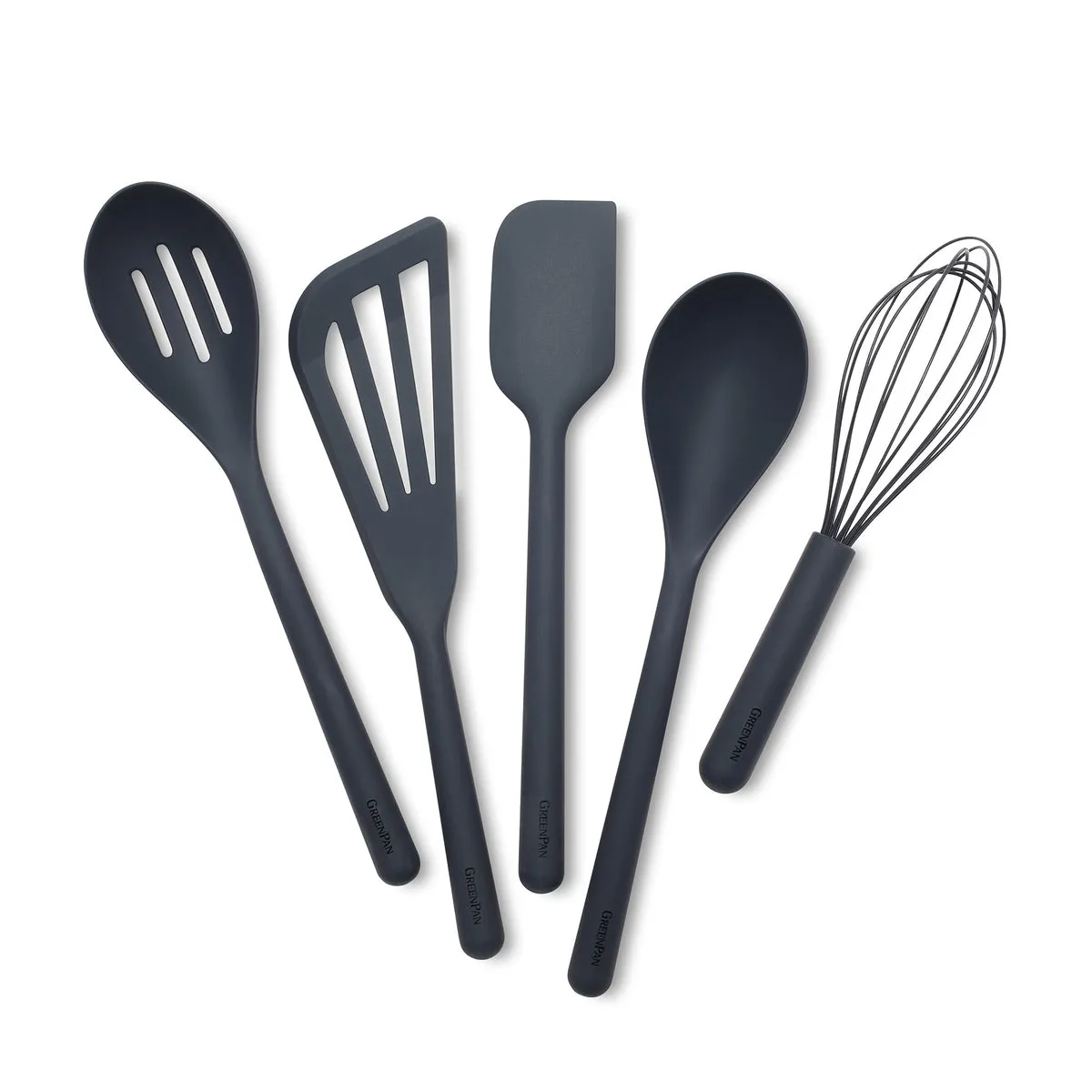 Platinum Silicone Tools 5-Piece Utensil Set | Gray