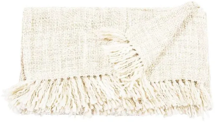 Throw T1123 Cream Throw Blanket